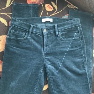 LOFT Modern Skinny Bluish Green Corduroys size 25/0